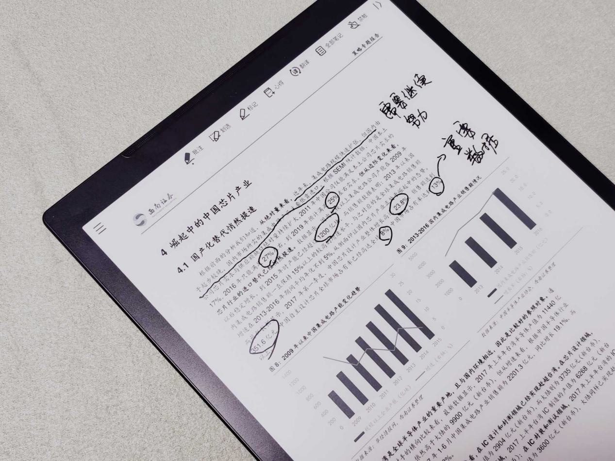辦公本配套的 Wacom 磁吸電磁筆還可以在 PDF 上直接進(jìn)行各種修改和標(biāo)記.jpg